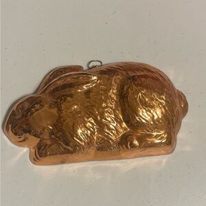 Elegant Copper Rabbit Wall Art